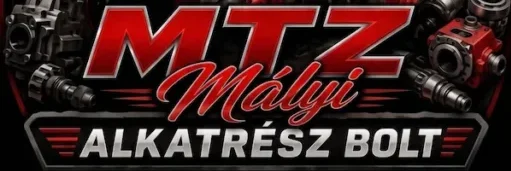 MTZ traktor alkatrész bolt logó Mályi településen